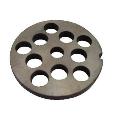 Grille inox 10mm pour hachoir N°5 – Acier inoxydable C55 – Performance de coupe optimale – Compatible avec hachoir Reber