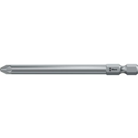 EMBOUT CRUCIFORME PZ 2 WERA 05060035001 ACIER À OUTILS ALLIÉ, EXTRA-RIGIDE FORME (EMBOUTS): F 6.3 (1/2)