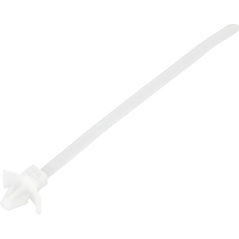 TRU COMPONENTS TC-13030684 TC-WM-130-4.8-N SERRE-CÂBLE 130 MM 4.8 MM NATUREL AVEC FERMETURE À AILETTES, RÉSISTE AUX PRODUITS CHI (1/2)
