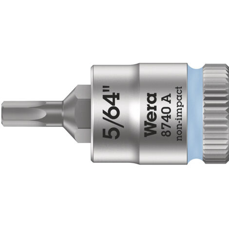 WERA 8740 A 05003380001 6 PANS INTÉRIEURS DOUILLE-EMBOUT 5/64 1/4 (6.3 MM) (1/4)