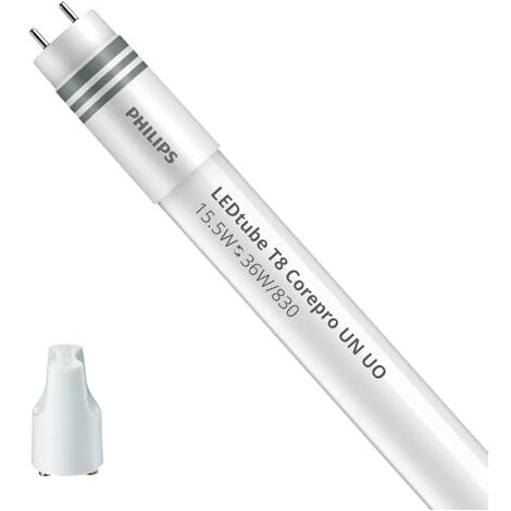 Tube LED T8 Noxion 120cm 15W - Équivalent 36W, Blanc Chaud 830 - Pour Remplacement Tube Fluorescent