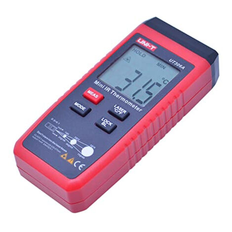 Thermomètre Infrarouge UNI-T UT306A - Portable, Mesure Sans Contact De -35°C à 300°C, Laser Simple, Idéal Bricolage