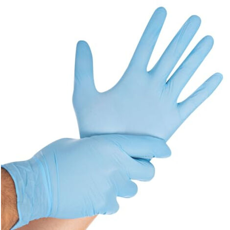 Gants jetables Hygostar en nitrile non poudrés VERT - taille S - 100 pièces