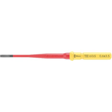 WERA KRAFTFORM KOMPAKT VDE 60 IS 0,6 X 3,5 X 157 MM TIE POUR ÉLECTRICIEN VIS À FENTE LAME INTERCHANGEABLE 3.5 MM
