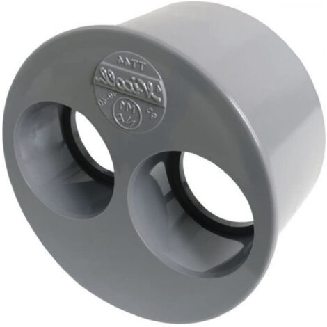 Nicoll – Tampon de réduction double mâle-femelle Ø 100/40 mm – Raccord PVC à coller – Longueur 101 mm – Largeur 101 mm – Compatible avec raccords 100 mm