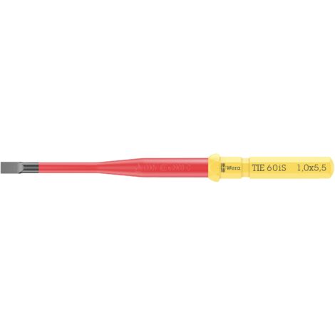 WERA KRAFTFORM KOMPAKT VDE 60 IS 1,0 X 5,5 X 157 MM TIE POUR ÉLECTRICIEN VIS À FENTE LAME INTERCHANGEABLE 5.5 MM