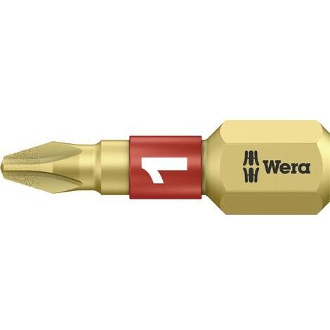 EMBOUT CRUCIFORME PH 1 WERA 05 056400 001 ACIER À OUTILS ALLIÉ, REVÊTEMENT DIAMANTÉ FORME (EMBOUTS): D 6.3 (1/3)