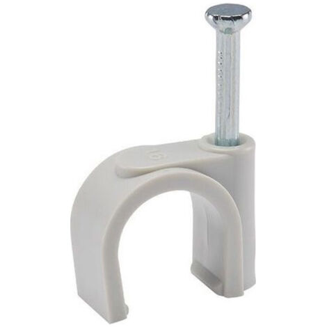 Seau de 100 pontets gris Ø16 pointe béton et bois pour attache câble et conduit - Ram (1/2)