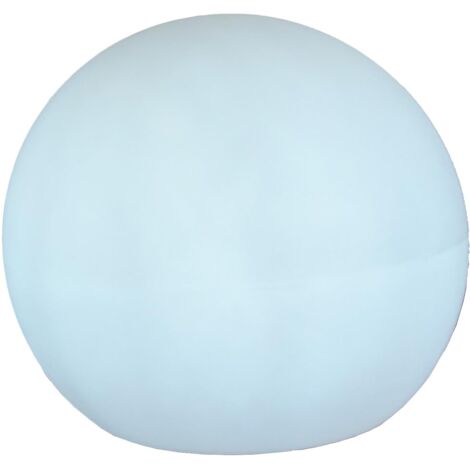 Newgarden – Boule lumineuse solaire blanche 50 cm – Éclairage d'ambiance extérieure – Polyéthylène résistant aux intempéries – Autonomie 12 à 36 heures