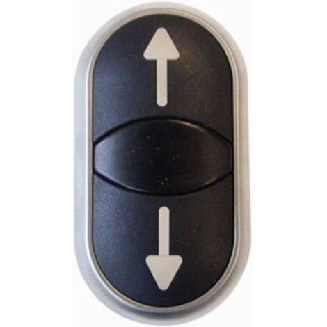 EATON 216711 DOUBLE BOUTON, DÉTECTEUR DE LUMINEUX BLANC/NOIR, SYMBOLE FLÈCHE