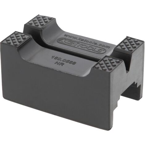 Kstools – Support en caoutchouc pour chandelles d'essieu – Surface d'appui 42/30 mm – Antidérapant optimal – Modèle robuste (1/4)