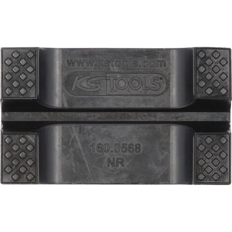 KS Tools Coussin Caoutchouc Pour Pont Élévateur 160 X 120 X 115 Mm – Protection Seuil & Peinture, Antidérapant ShA 85°