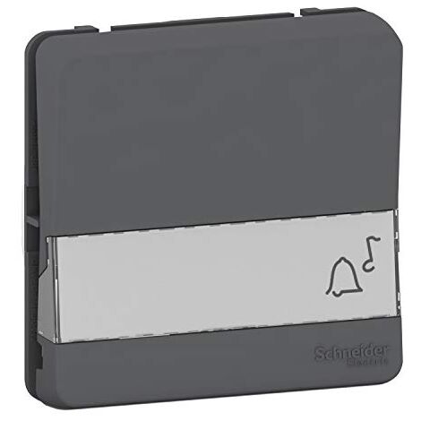 Schneider Electric – Poussoir porte-étiquette gris mureva styl composable – IP55 – IK08 – Pour environnements humides et espaces confinés (1/9)