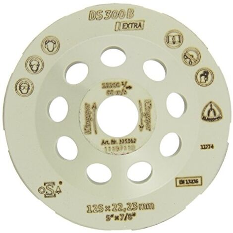 KLINGSPOR DIAMANTSCHLEIFTELLER DS300B EXTRA-DIAMÈTRE 125 MM - 325362