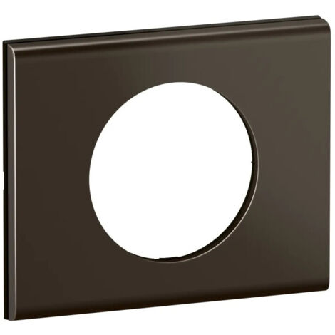 PLAQUE DE FINITION CÉLIANE 1 POSTE - NICKEL SOMBRE SATINÉ LEGRAND CP2201 (1/2)