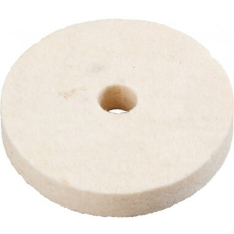 Disque de polissage en feutre 511300 – Diamètre 75 mm – Pour polissage bois, métal, plastique, verre – Finition brillante – KWB - D225302