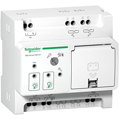 Schneider Electric – Télécommande pour 250 blocs secours – Gestion efficace BAES/BAEH – Installation rapide sur rail DIN – OVA59801