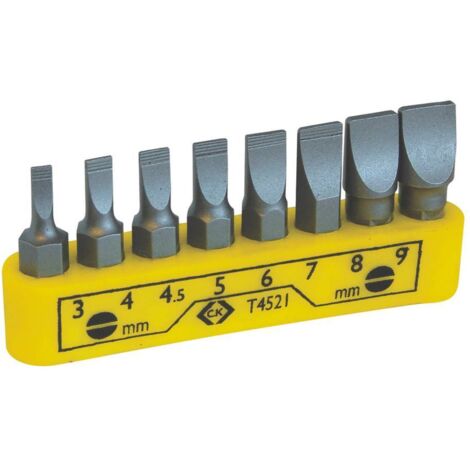 CK T4521 EMBOUTS DE VISSAGE PLATS X 8 C.K