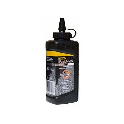 Stanley – Poudre à tracer FatMax PRO noir 226g – Durée de marquage maximale 30 jours – Pour béton armé et surfaces rugueuses (1/7)