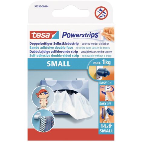 tesa Powerstrips® Small tesa 57550-00014-21 blanc 14 pc(s) S17687 (1/4)