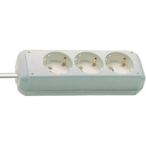 Multiprise Eco Line 16 A 250 V blanc prises de courant 3 1,5 m H05VV-F 3 x 1,5 mm² (1/5)