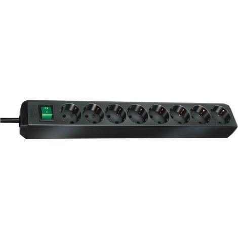 Multiprise BRENNENSTUHL Eco-line avec interrupteur - 8 prises - cable 3m (1/6)