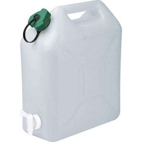 EDA – Jerrican alimentaire extra fort 5L en polyéthylène – Robinet intégré – Poignée ergonomique pour transport facile – Sans BPA