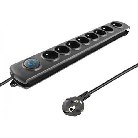 PARASURTENSEUR QOLTEC 8 PRISE DE COURANT 1.8M 50113 (1/5)