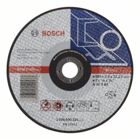 Disque à tronçonner 1 pièce Bosch Accessories 2608600321 180 mm 22.23 mm 1 pc(s) Q873042