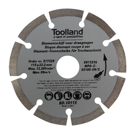 DISQUES DE DIAMANT - 150 mm - SEGMENTE - 2 pcs BD12150 RI7706 (1/4)