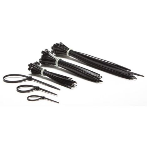 ATTACHES NYLON NOIR ASSORTIMENT 75PC ELECTRICITY ECTBMIX (1/5)