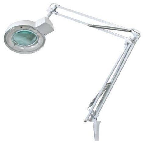 Toolland – Lampe loupe éclairante 5 dioptries – Grandissement 2,25x – Tube fluorescent 22W – Intensité lumineuse 1050 lm – Diamètre lentille Ø 120 mm - RI3510 (1/7)