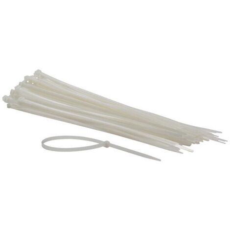 Perel – Colliers de serrage en nylon 4,8 x 300 mm – Résistants aux UV – Charge maximale 23 kg – Lot de 100 – ECTW300