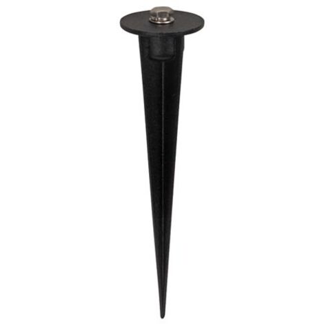 Perel Piquet de sol pour projecteurs LED, petit, noir, diamètre de 40 mm, hauteur de 160 mm, 46 g, aluminium (1/2)
