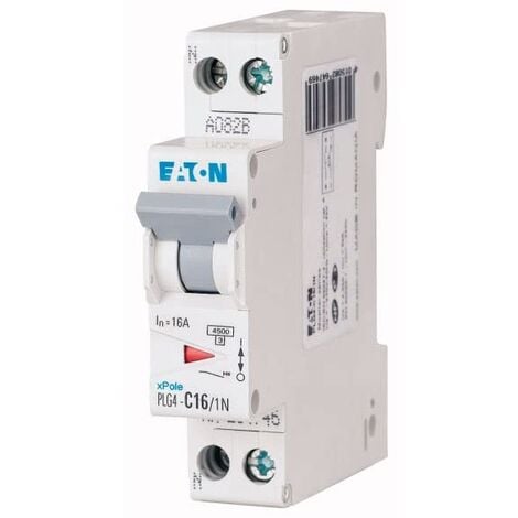 EATON DISJONCTEUR 16A PH+N COURBE C 4.5KA 230V - 264746