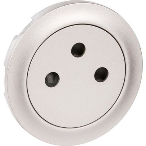 Legrand – Enjoliveur Céliane – Plaque titane 2P+T – Fixation surface – Pour installations électriques professionnelles