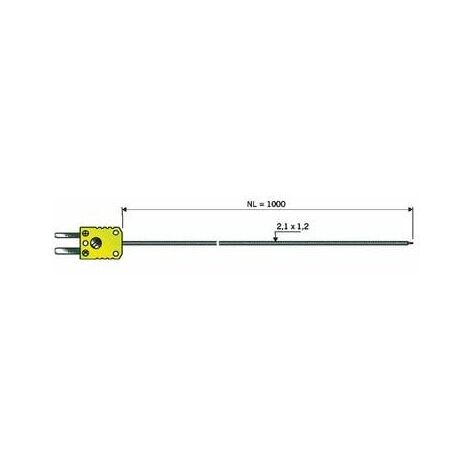 SONDE AÉRIENNE B & B THERMOTECHNIK SONDE TE 1XK NL 1000 -50 À 400 °C 0644 1402-30