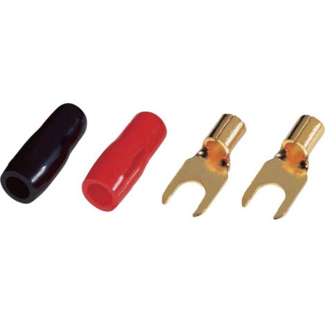 Sinuslive KSI 10 Cosse à fourche 10 mm² Ø du trou=5 mm partiellement isolé noir, rouge 10 pc(s) Y82028 (1/2)