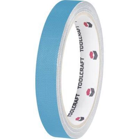 RUBAN ADHÉSIF TISSÉ BLEU (L X L) 10 M X 15 MM CONDITIONNEMENT: 1 BOBINE(S) TOOLCRAFT HEB15L10BC (1/2)