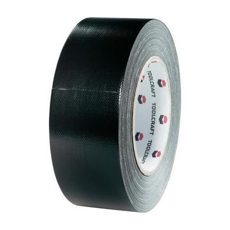 Ruban adhésif toilé Gaffer TOOLCRAFT 54B48L20SC noir (L x l) 20 m x 48 mm adhésif thermofusible 1 pc