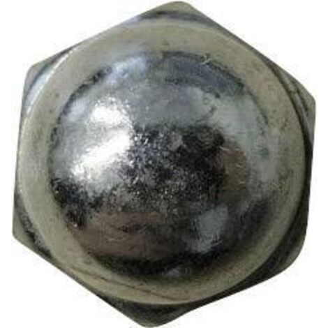 TOOLCRAFT M3 D1587-STAHL:A2K 194786 ÉCROU BORGNE HEXAGONAL M3 DIN 1587 ACIER GALVANISÉ 10 PC(S) (1/3)
