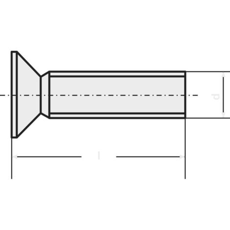 Vis à tête fraisée TOOLCRAFT 194643 M416 D965-4.8-A2K 100 pc(s) M4 16 mm tête fraisée cruciforme acier N/A S59483 (1/2)