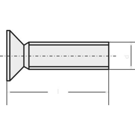 VIS À TÊTE FRAISÉE TOOLCRAFT 194637 M320 D965-4.8-A2K 100 PC(S) M3 20 MM TÊTE FRAISÉE CRUCIFORME PHILIPS ACIER DIN 965 (1/2)