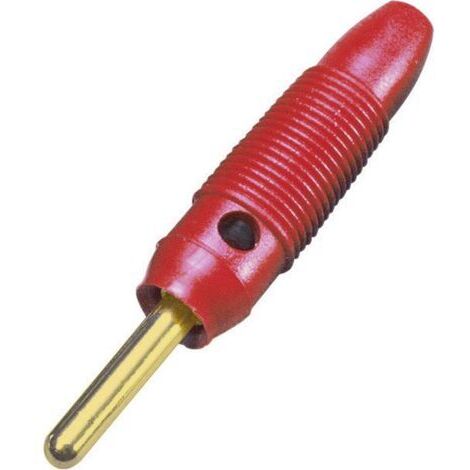 BKL ELECTRONIC 072149/G FICHE BANANE MÂLE, DROIT Ø DE LA BROCHE: 4 MM ROUGE 1 PC(S) (1/3)