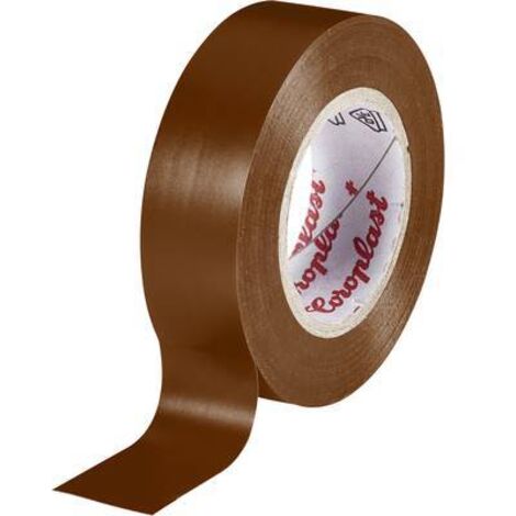 Coroplast 302-BN ruban adhésif isolant marron 10m x 15mm (1/2)