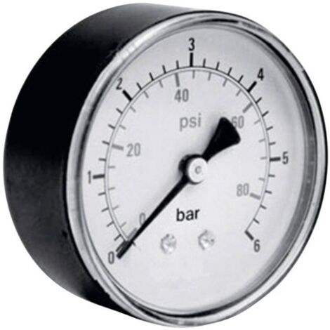 Manomètre ICH 306.40.10 Raccordement (manomètre) à l'arrière 0 à 10 bar Filetage extérieur 1/8 1 pc(s)