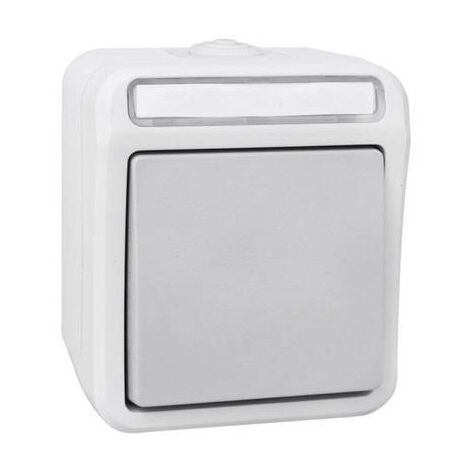 INTERRUPTEUR/INVERSEUR PERANOVA 102453 PERA GRIS CLAIR, GRIS FONCÉ (1/2)