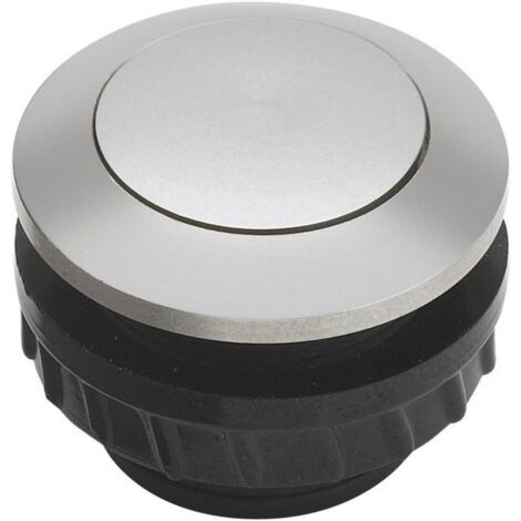 BOUTON DE SONNETTE SIMPLE GROTHE 62002 ALUMINIUM 12 V/1,5 A (1/2)