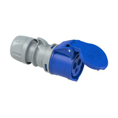 FEMELLE CEE-CARA 16 A 3 PÔLES PCE PC ELECTRIC 213-6TT 230 V BLEU, GRIS 1 PC(S) (1/3)