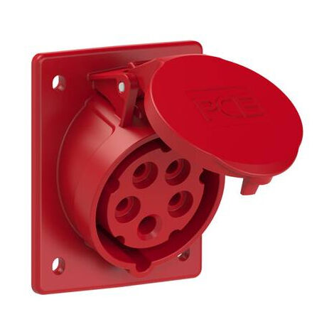 Prise femelle CEE 16 A 5 pôles PCE 415-6tt 400 V rouge 1 pc(s) (1/5)